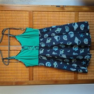Modcloth Seashell Sundress 1X